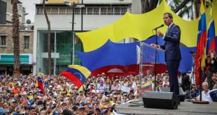 Juan Guaidó, convocó a la “movilización más grande de la historia” el próximo 1° de mayo, día del Trabajador Foto: Prensa EFE